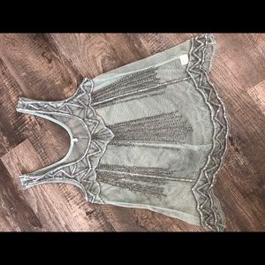 Willow & clay  lace loose fit tank